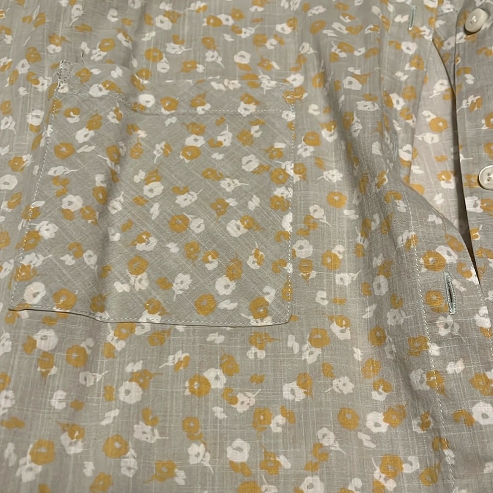 Orvis cotton button up multi colored shirt size XL - Picture 6 of 6
